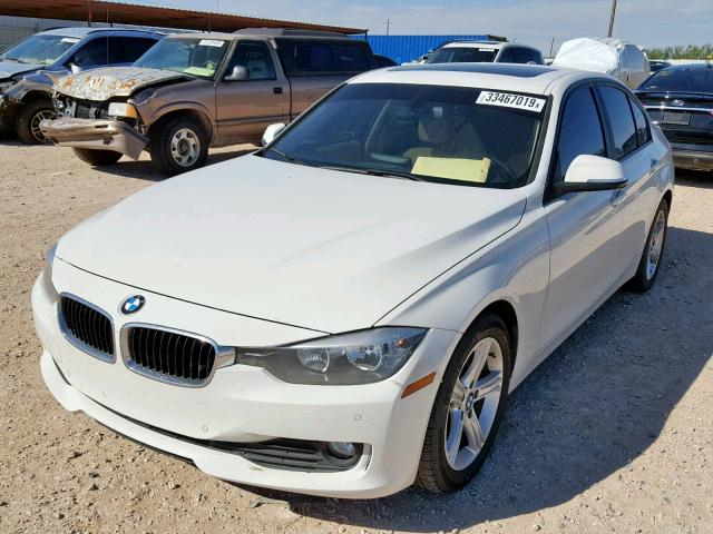 WBA3D3C51EK155417 - 2014 BMW 328 D WHITE photo 2