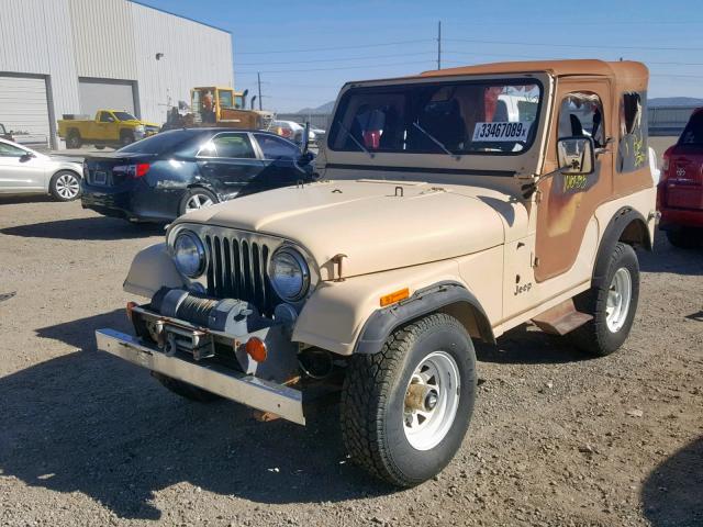 1JCCM85A7CT063566 - 1982 JEEP JEEP CJ5 CREAM photo 2