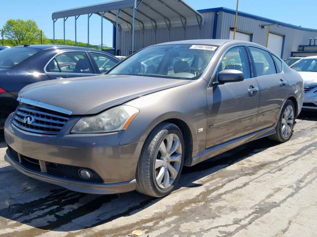 JNKBY01E87M402264 - 2007 INFINITI M45 BASE TAN photo 2