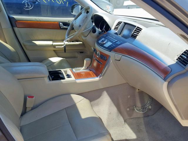 JNKBY01E87M402264 - 2007 INFINITI M45 BASE TAN photo 5