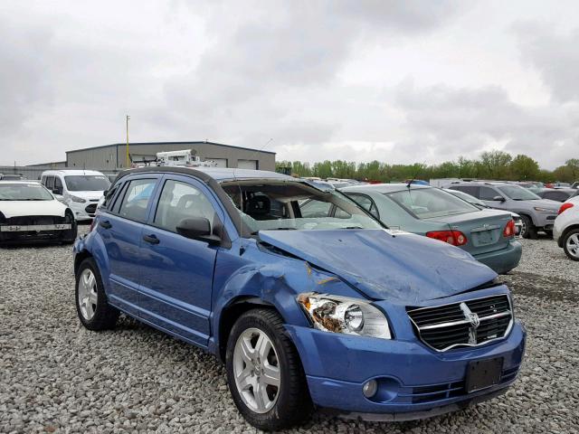 1B3HB48B27D154319 - 2007 DODGE CALIBER SX BLUE photo 1