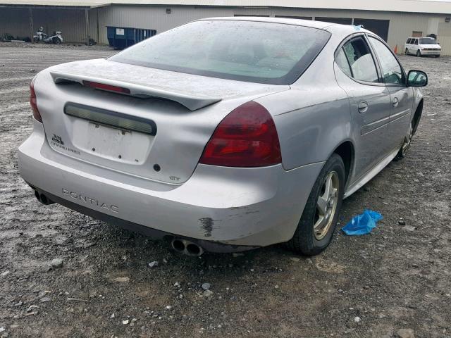 2G2WP522741269533 - 2004 PONTIAC GRAND PRIX SILVER photo 4