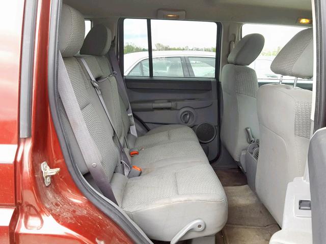 1J8HG48K37C546305 - 2007 JEEP COMMANDER 栗色 照片 6