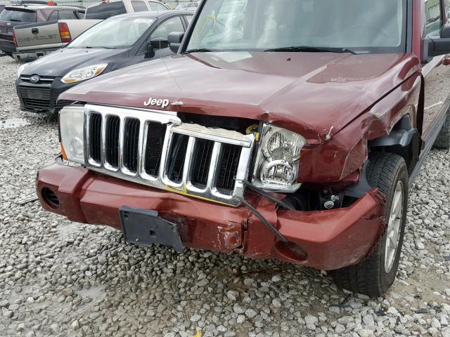 1J8HG48K37C546305 - 2007 JEEP COMMANDER 栗色 照片 9