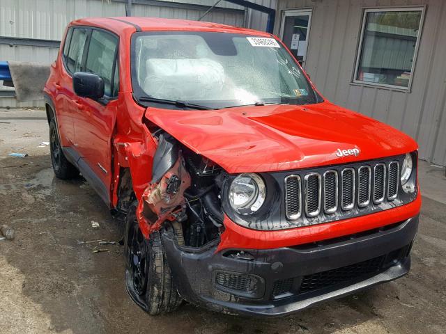 ZACCJBABXJPH69168 - 2018 JEEP RENEGADE S RED photo 1