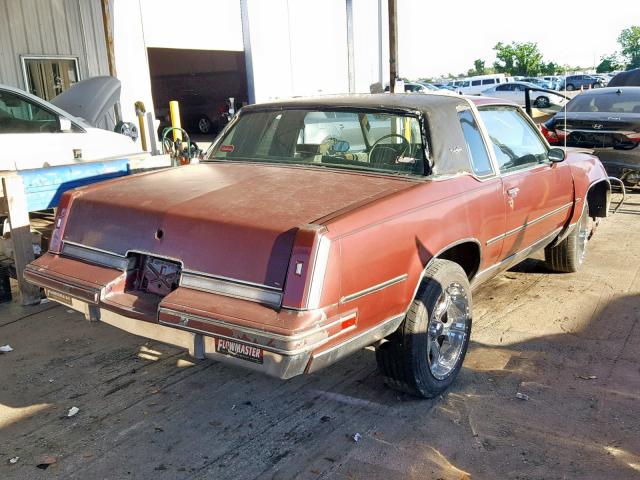 2G3GM11Y0H2336691 - 1987 OLDSMOBILE CUTLASS SU MAROON photo 4