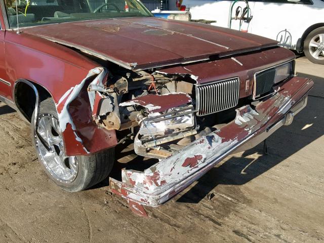 2G3GM11Y0H2336691 - 1987 OLDSMOBILE CUTLASS SU MAROON photo 9