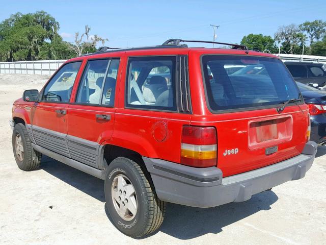 1J4FX58S7SC773696 - 1995 JEEP GRAND CHER RED photo 3