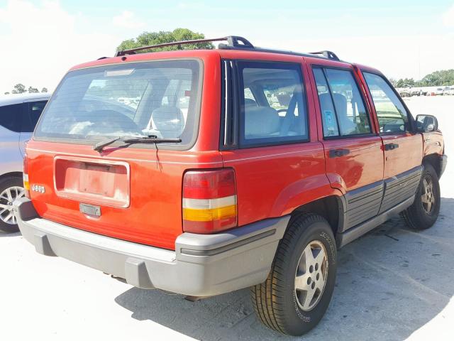 1J4FX58S7SC773696 - 1995 JEEP GRAND CHER RED photo 4