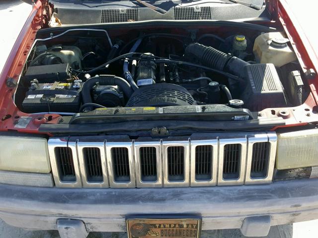 1J4FX58S7SC773696 - 1995 JEEP GRAND CHER RED photo 7