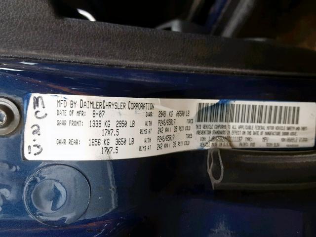 1J8HG58208C111197 - 2008 JEEP COMMANDER BLUE photo 10