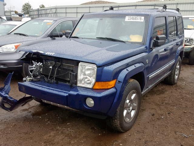 1J8HG58208C111197 - 2008 JEEP COMMANDER BLUE photo 2