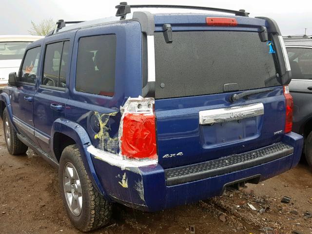 1J8HG58208C111197 - 2008 JEEP COMMANDER BLUE photo 3