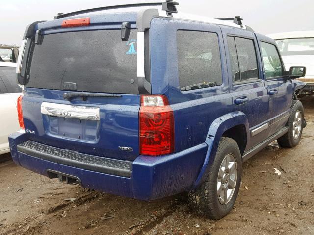 1J8HG58208C111197 - 2008 JEEP COMMANDER BLUE photo 4