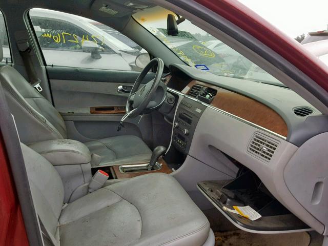 2G4WD582061183331 - 2006 BUICK LACROSSE C RED photo 5