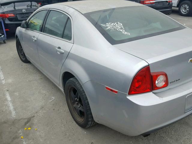 1G1ZA5EK4A4141992 - 2010 CHEVROLET MALIBU LS SILVER photo 3