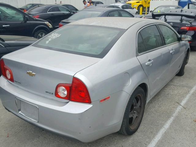 1G1ZA5EK4A4141992 - 2010 CHEVROLET MALIBU LS SILVER photo 4