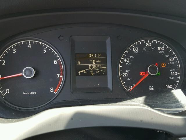 3VW2K7AJ6EM377243 - 2014 VOLKSWAGEN JETTA BASE WHITE photo 8