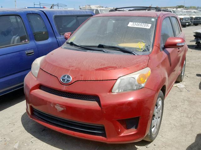 JTKKU10498J026987 - 2008 TOYOTA SCION XD RED photo 2