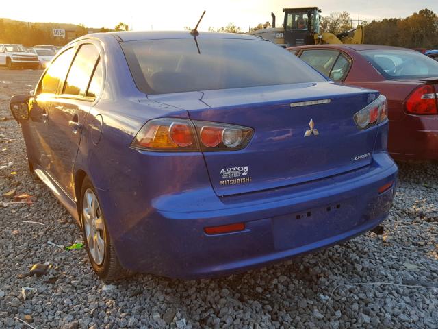 JA32U2FU2FU020544 - 2015 MITSUBISHI LANCER ES BLUE photo 3