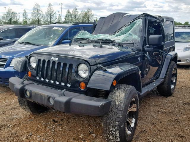 1J4FA54108L576523 - 2008 JEEP WRANGLER S BLACK photo 2