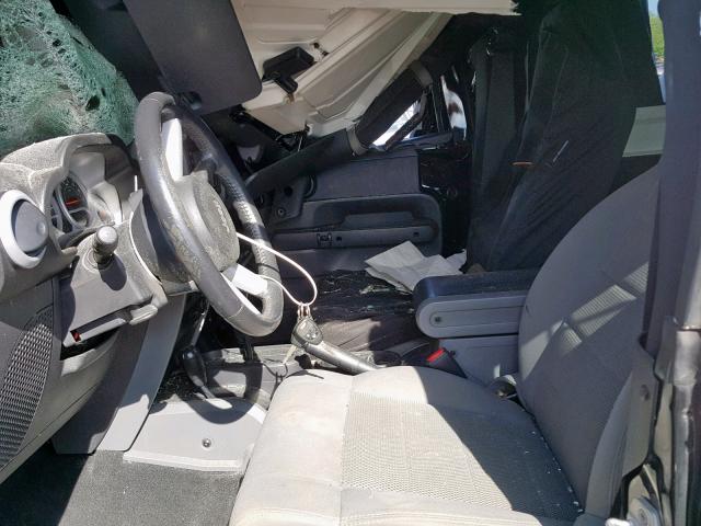 1J4FA54108L576523 - 2008 JEEP WRANGLER S BLACK photo 5