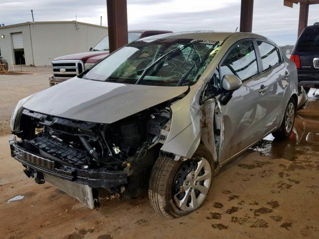 KNADM4A30G6658590 - 2016 KIA RIO LX SILVER photo 2