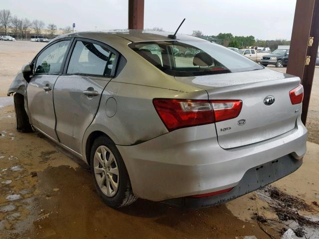 KNADM4A30G6658590 - 2016 KIA RIO LX SILVER photo 3