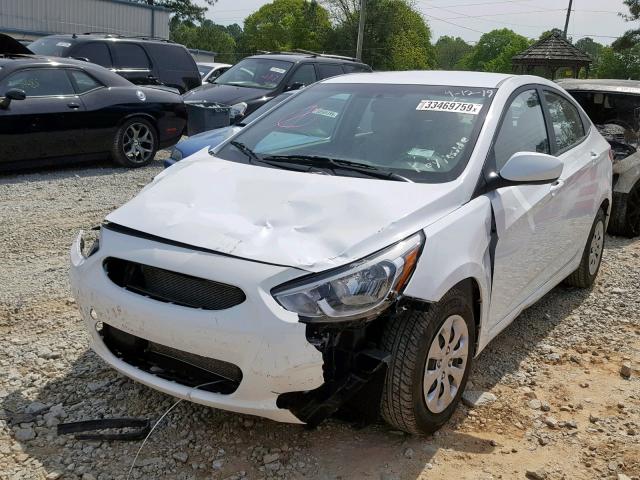 KMHCT4AEXHU292875 - 2017 HYUNDAI ACCENT SE WHITE photo 2