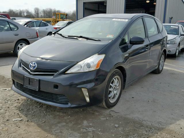 JTDZN3EU7D3196996 - 2013 TOYOTA PRIUS V BLACK photo 2