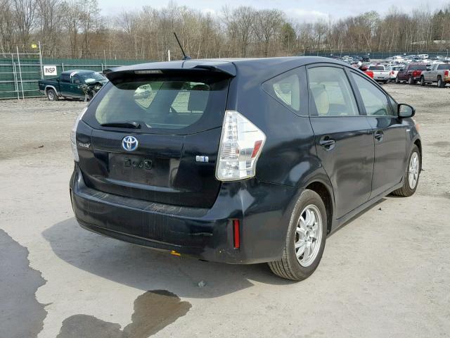 JTDZN3EU7D3196996 - 2013 TOYOTA PRIUS V BLACK photo 4