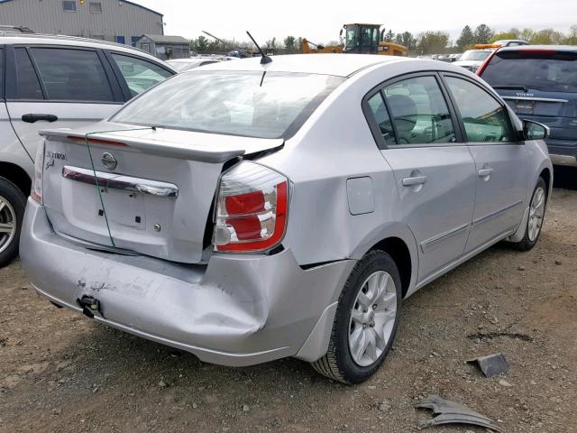 3N1AB6AP6CL674404 - 2012 NISSAN SENTRA 2.0 SILVER photo 4