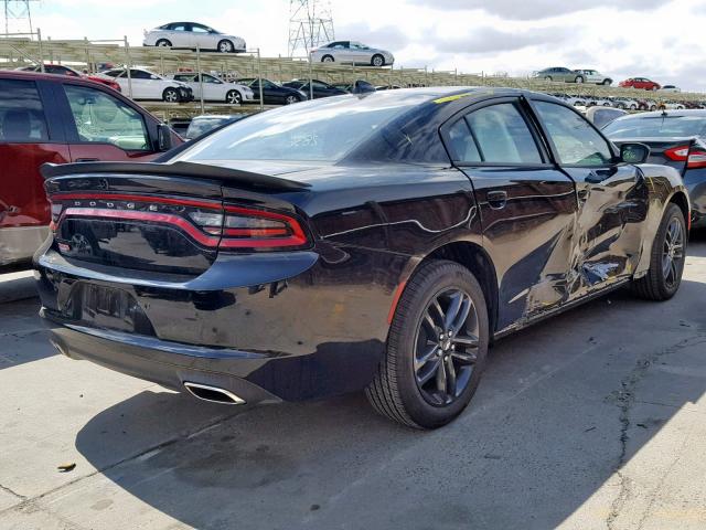 2C3CDXJG6KH542325 - 2019 DODGE CHARGER SX BLACK photo 4