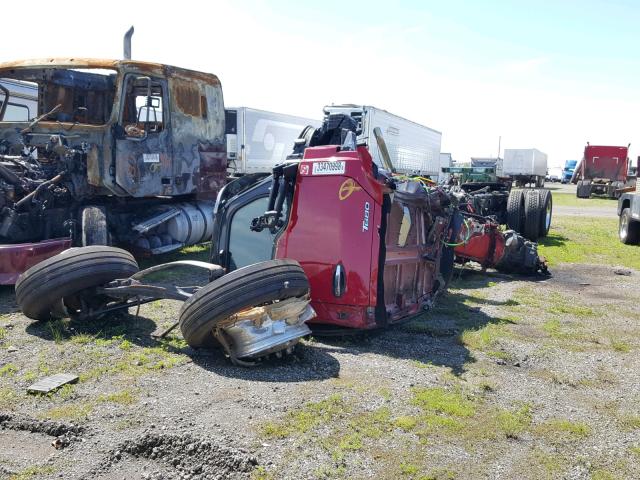 1XKYD49X0JJ207678 - 2018 KENWORTH CONSTRUCTI MAROON photo 2