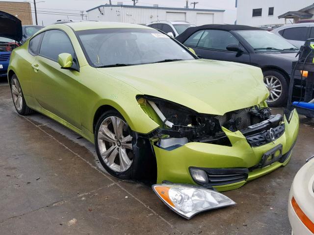 KMHHU6KH6AU004301 - 2010 HYUNDAI GENESIS CO GREEN photo 1