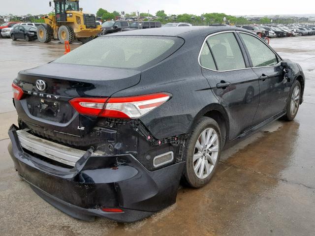 JTNB11HK3J3008817 - 2018 TOYOTA CAMRY L BLACK photo 4