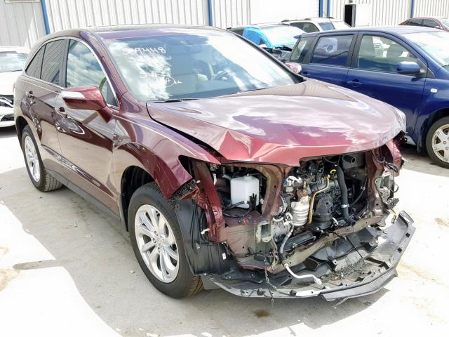 5J8TB3H32JL007489 - 2018 ACURA RDX MAROON photo 1