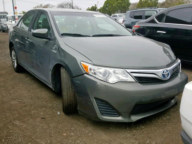 4T1BD1FK9CU053722 - 2012 TOYOTA CAMRY HYBR GREEN photo 1