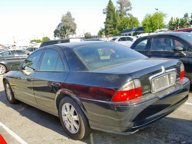 1LNHM87A14Y642458 - 2004 LINCOLN LS BLACK photo 3