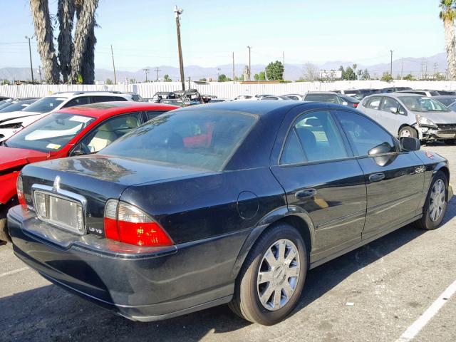 1LNHM87A14Y642458 - 2004 LINCOLN LS BLACK photo 4