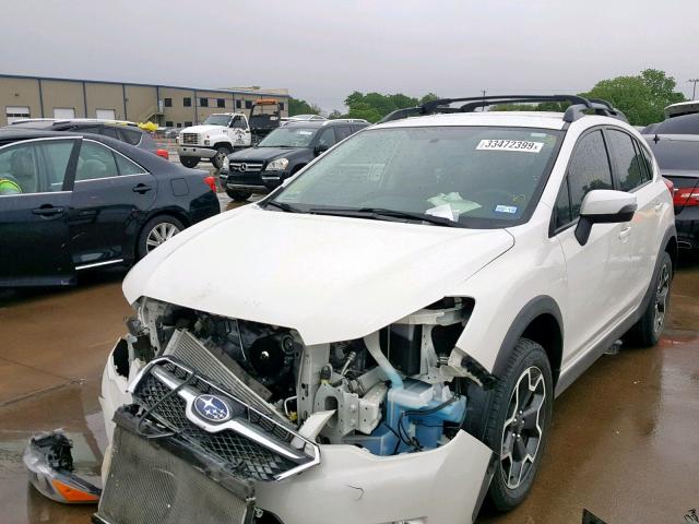 JF2GPAMC2F8265549 - 2015 SUBARU XV CROSSTR WHITE photo 2