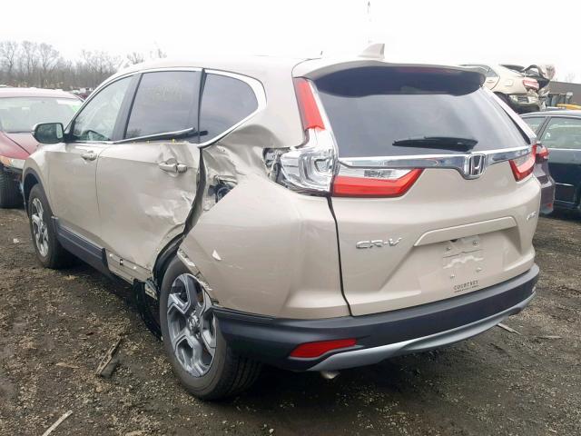 2HKRW2H8XJH694616 - 2018 HONDA CR-V EXL TAN photo 3