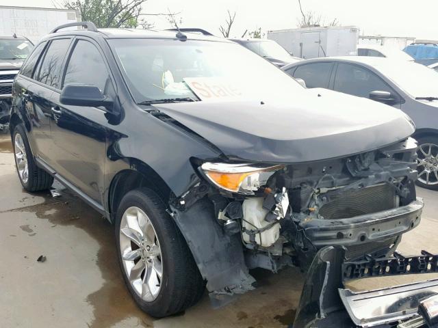 2FMDK3JC3DBA25786 - 2013 FORD EDGE SEL BLACK photo 1