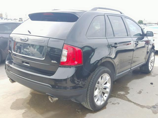 2FMDK3JC3DBA25786 - 2013 FORD EDGE SEL BLACK photo 4