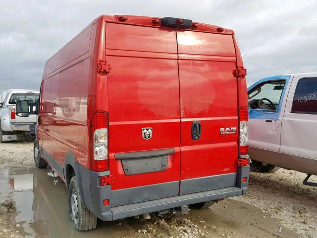 3C6TRVDG8GE134304 - 2016 RAM PROMASTER 红色 照片 3