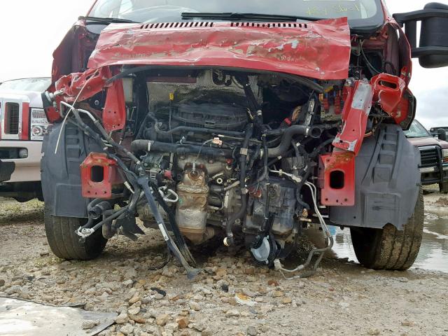 3C6TRVDG8GE134304 - 2016 RAM PROMASTER 红色 照片 9