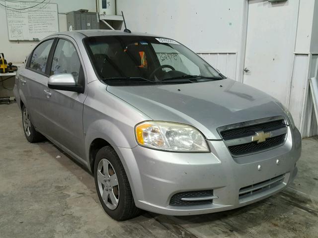 KL1TD56E09B336029 - 2009 CHEVROLET AVEO LS SILVER photo 1