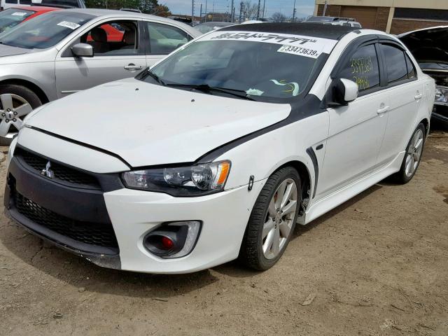 JA32U2FU2GU009836 - 2016 MITSUBISHI LANCER ES WHITE photo 2