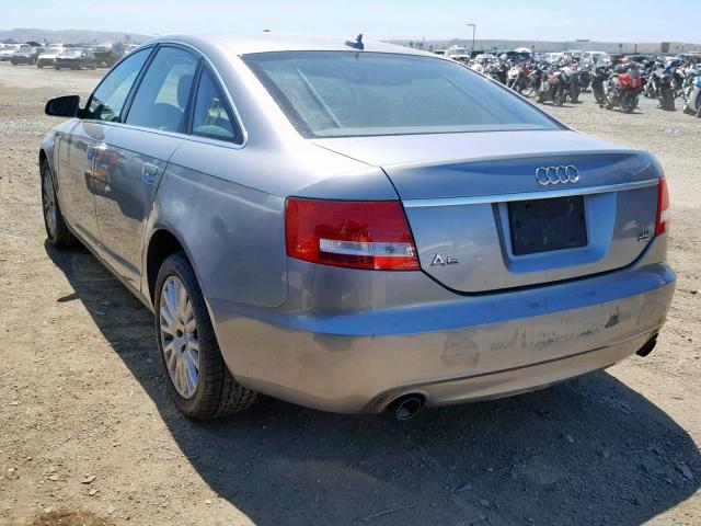 WAUDH74F38N001740 - 2008 AUDI A6 3.2 QUA GRAY photo 3