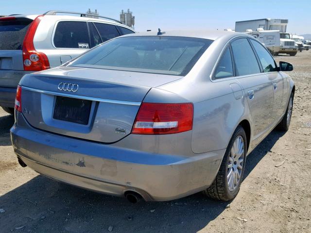 WAUDH74F38N001740 - 2008 AUDI A6 3.2 QUA GRAY photo 4